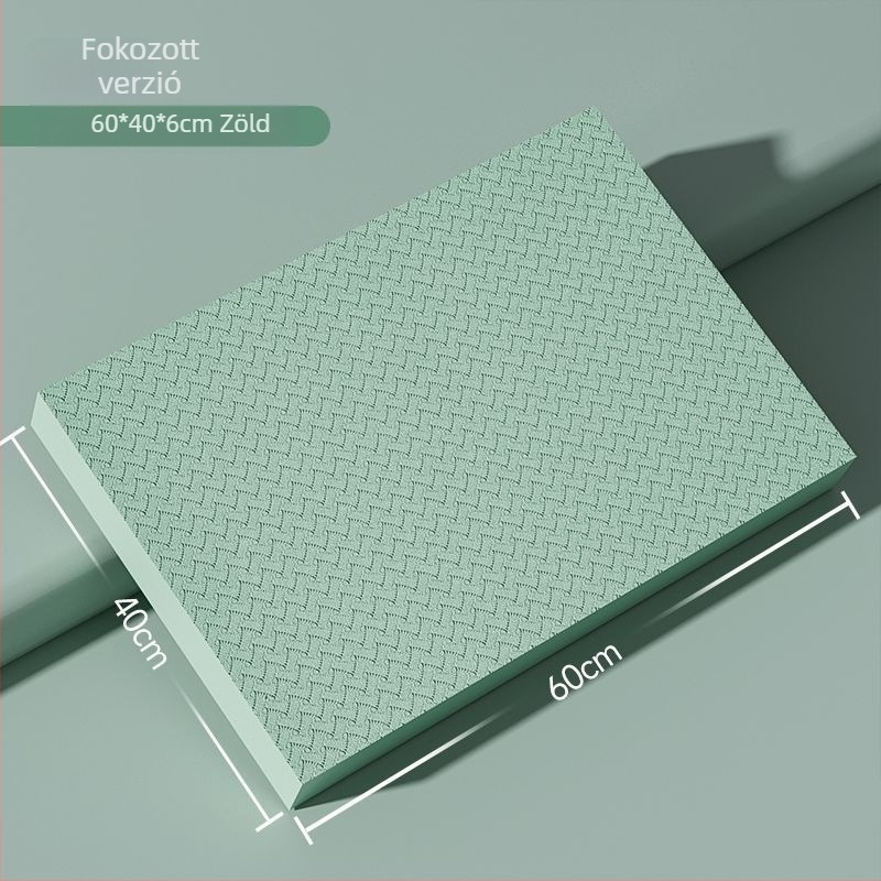 Térdelő- és egyensúlymatrac, ultranagy vastagságú edzőmatrac sík támasztással, kompatibil hasi görgővel, 4 mm