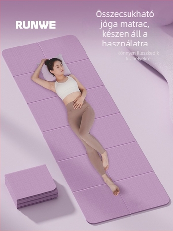 Longway összecsukható jóga matrac – csúszásmentes, TPE, 6–8 mm, 670 g
