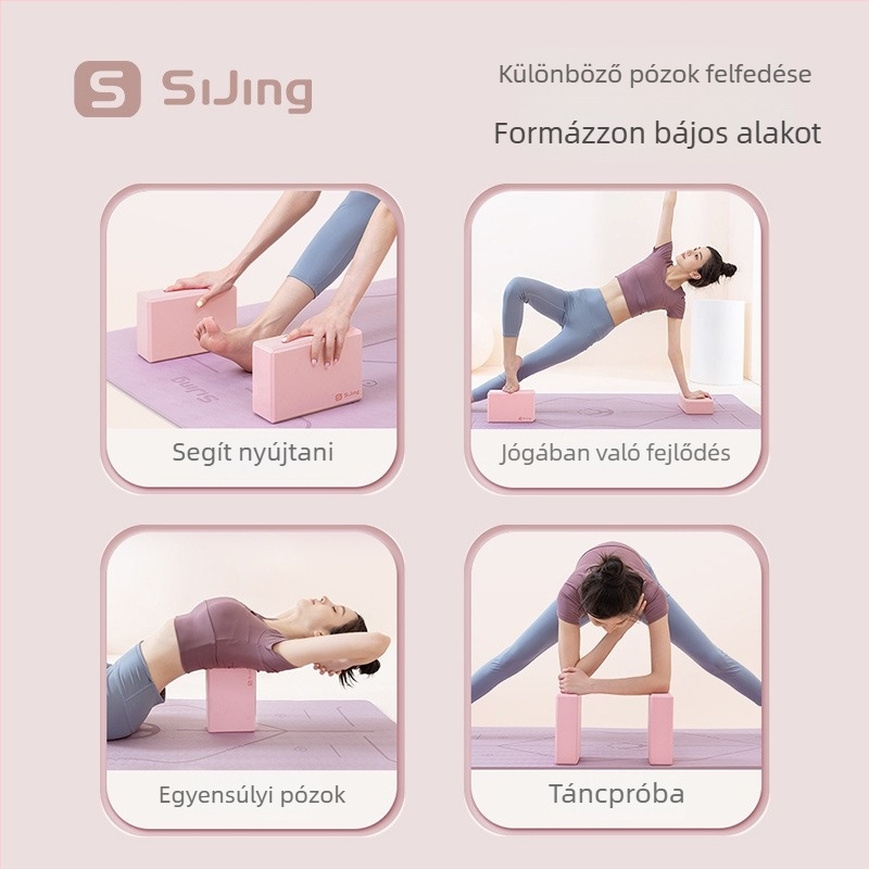 Jógablokk nagy sűrűségű habból lábnyújtáshoz és tánc edzéshez, felnőtt nők és gyerekek számára