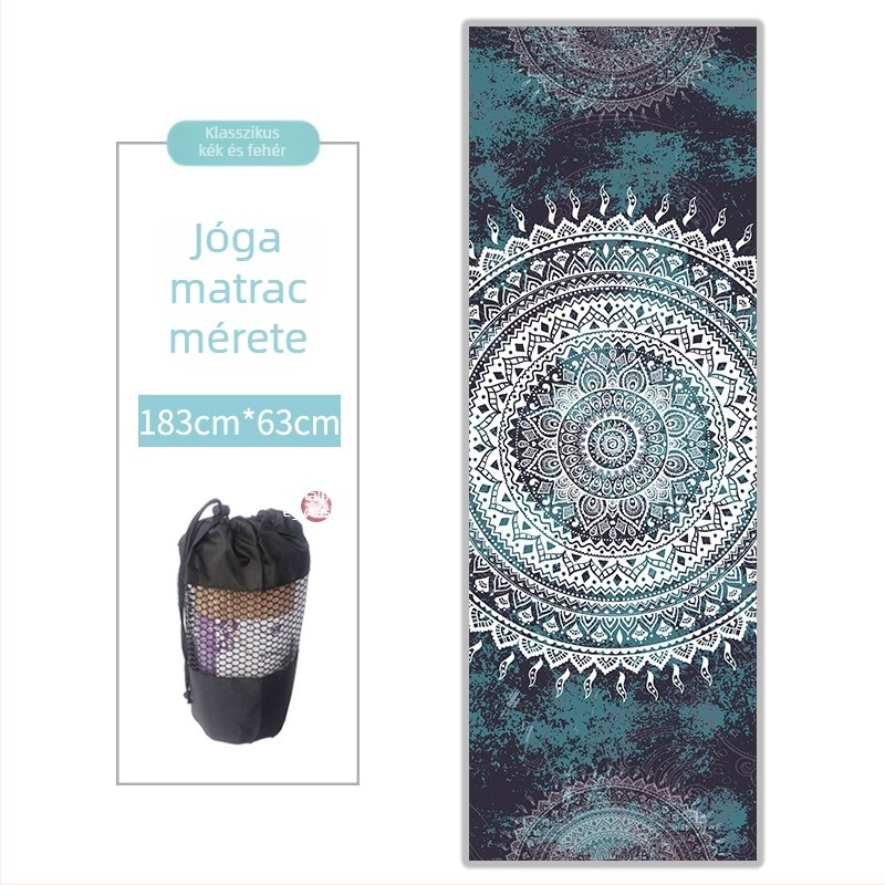 Jógamatrac törölköző - szuperfinom rost, 3 mm vastagságú, 480 g, testreszabható