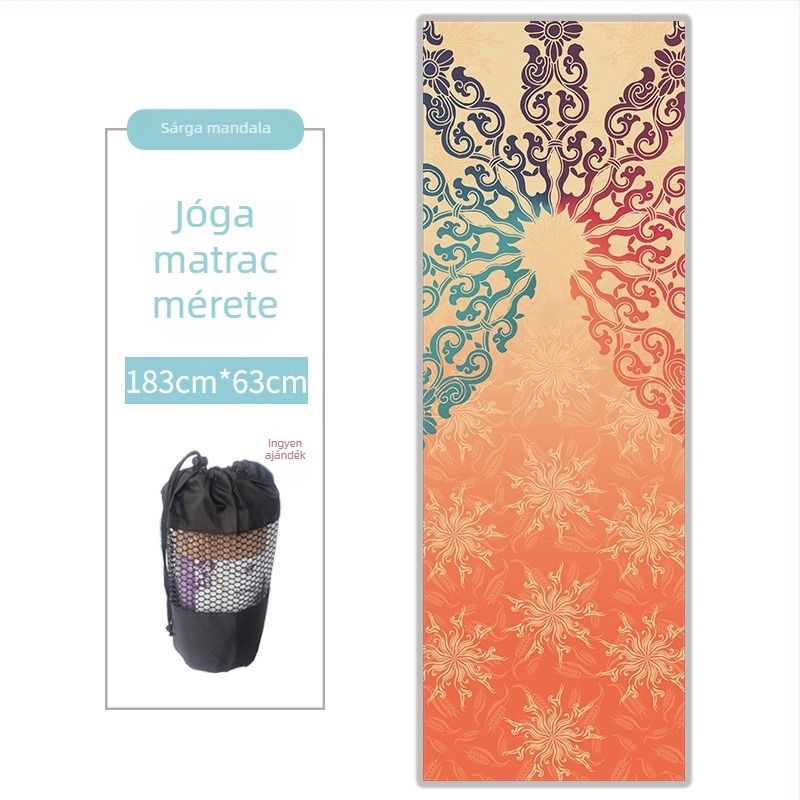 Jógamatrac törölköző - szuperfinom rost, 3 mm vastagságú, 480 g, testreszabható