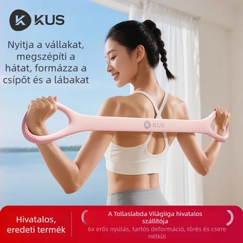 8-as alakú ellenálláserősítő szalag nőknek, hátnyújtó elasztikus szalag, otthoni edzéshez és jóga gyakorlathoz