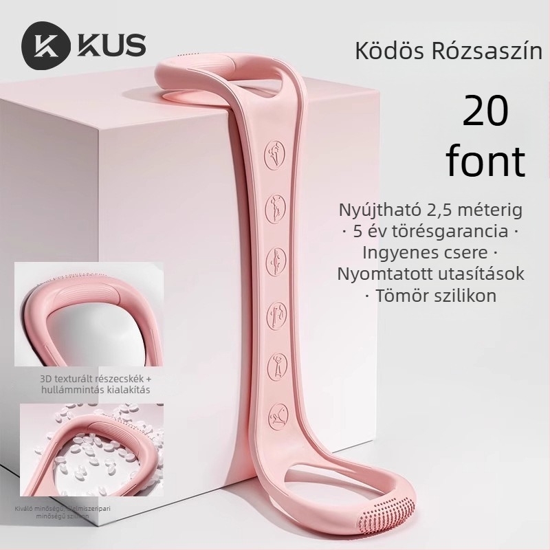 8-as alakú ellenálláserősítő szalag nőknek, hátnyújtó elasztikus szalag, otthoni edzéshez és jóga gyakorlathoz