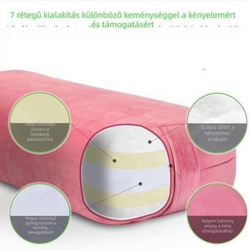 Fette nyoga támogató párna Iyengar- és Yin-jóga számára – nyaki gerinc-támogatás, deréktáji párna, téglalap alakú dizájn