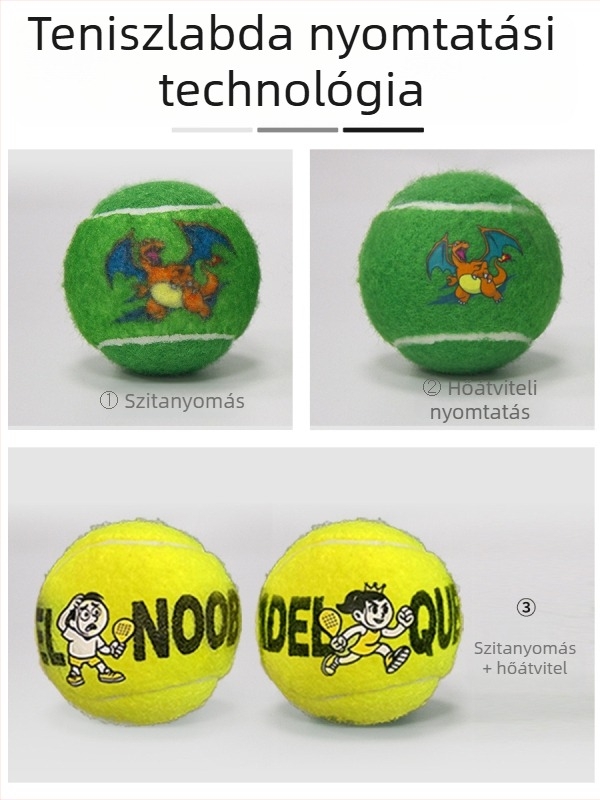 Lydoo tenisz edzőlabda – nagy rugalmasság és tartósság; szerkezet: gumi belső réteg + gyapjú/kémiai szál; megrendelésre testreszabható kötelekkel; alkalmas asztaliteniszre és tollaslabdára.