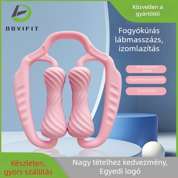 Dudli Lábmasszírozó Roller – gyűrű alakú, kétkerekes lábszorító, izomrelaxáció, jóga segéd