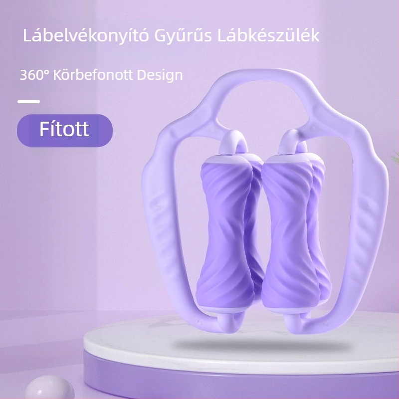 Dudli Lábmasszírozó Roller – gyűrű alakú, kétkerekes lábszorító, izomrelaxáció, jóga segéd