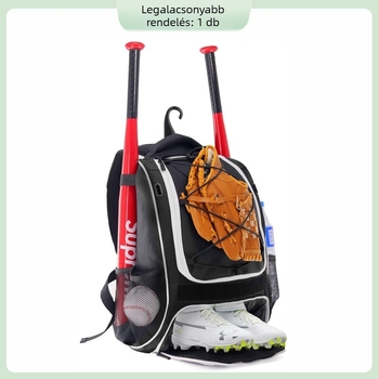 Wolt baseball hátizsák kültéri sportokra, uniszex, légáteresztő, ultra könnyű, bővíthető kapacitás, Oxford anyag
