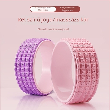 Jóga kerék a hát kinyitásához – kezdőknek jóga és pilates görgő (Anyag: Egyéb)