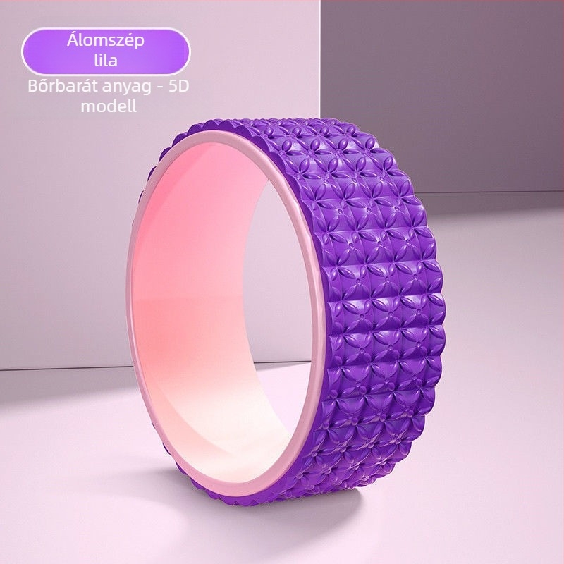 Jóga kerék a hát kinyitásához – kezdőknek jóga és pilates görgő (Anyag: Egyéb)