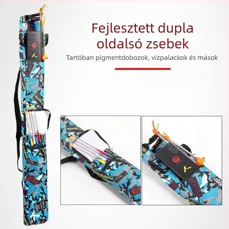 Összecsukható horgászbot- és esernyő tároló táska – könnyű PVC tok