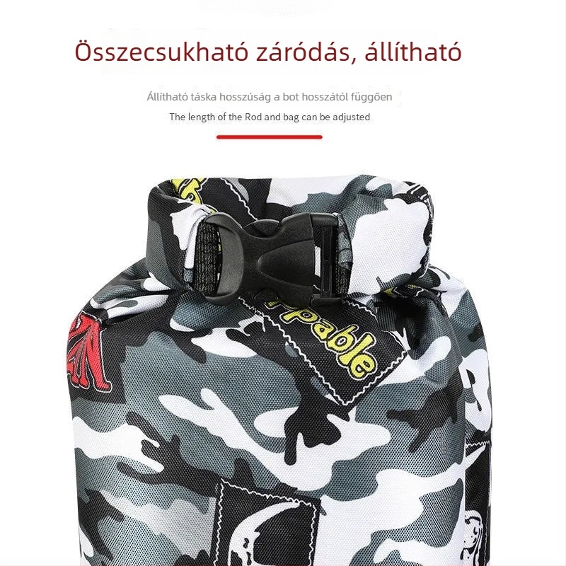 Összecsukható horgászbot- és esernyő tároló táska – könnyű PVC tok