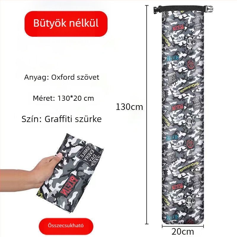 Összecsukható horgászbot- és esernyő tároló táska – könnyű PVC tok