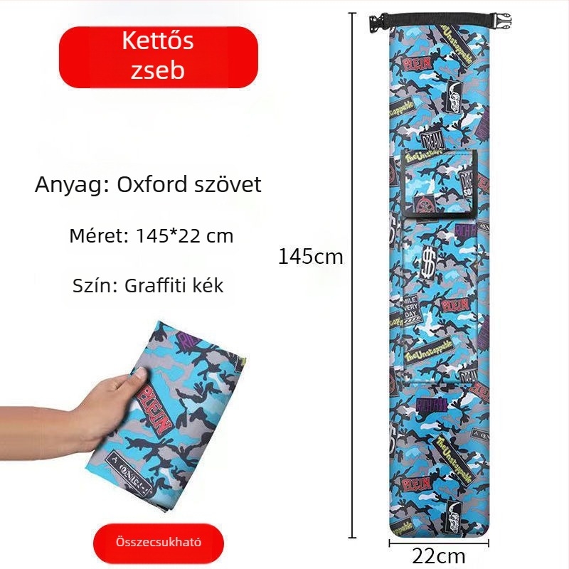 Összecsukható horgászbot- és esernyő tároló táska – könnyű PVC tok
