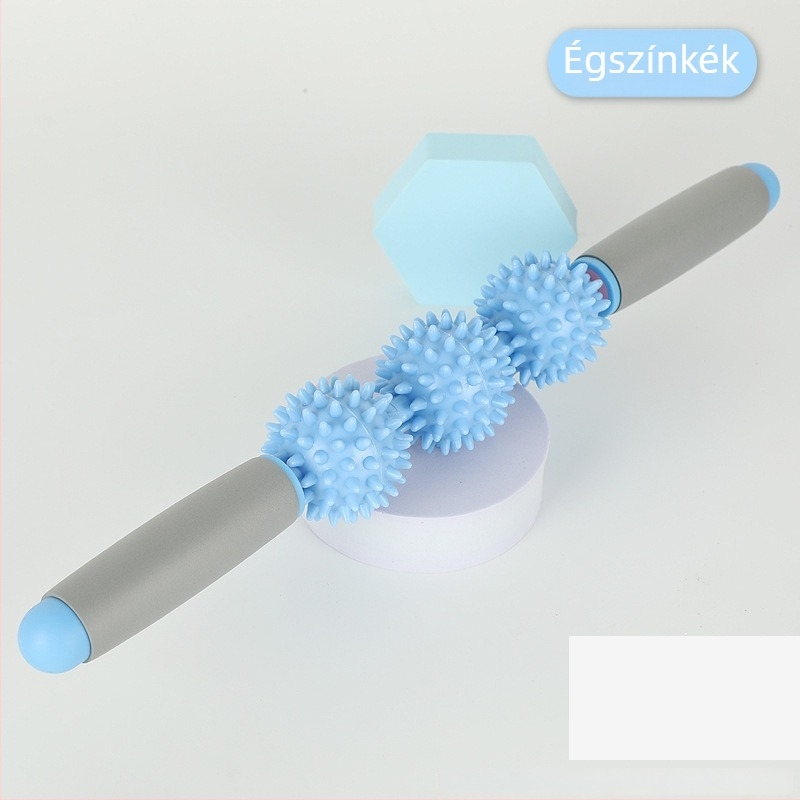 Jóga fascia henger szúró gömbbel a hát, a vádlid és a talpak masszírozásához