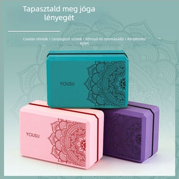 Jóga blokk – márka Excellent plastic; alkalmas fitneszhez, testmozgáshoz és tánchoz; kategória: jóga kiegészítők