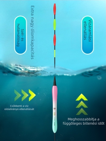 Kőből készült horgászlebegő hosszú dobásokhoz, éjszakai világítás, elektromos kapásjelző, színváltó, vastag profil nagy pontyokra (nagyfejű ponty és ezüst ponty)