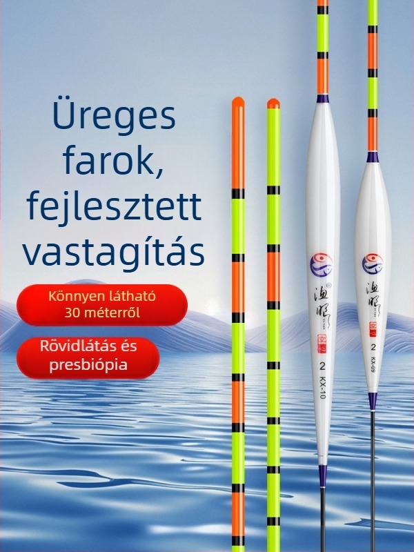 Vertikális sodrású horgászpluta, Fishing eyes, nano anyag