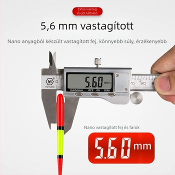 Új Nagyfejű Nano Úszó Horgász Populár Idősek Látásproblémáival, Döntött Hosszú Dobású Úszó, Ponty és Kárász