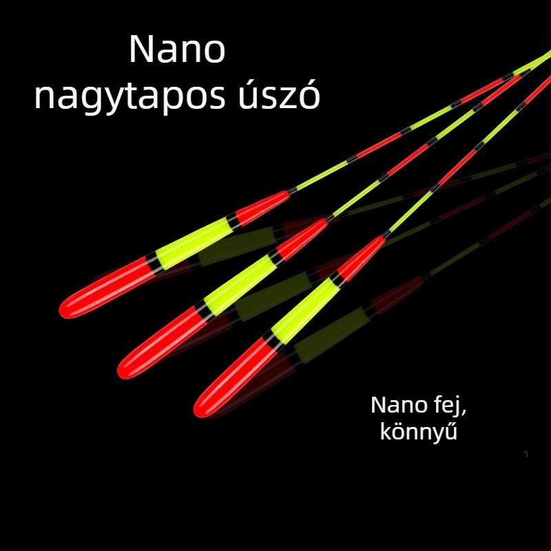 Új Nagyfejű Nano Úszó Horgász Populár Idősek Látásproblémáival, Döntött Hosszú Dobású Úszó, Ponty és Kárász