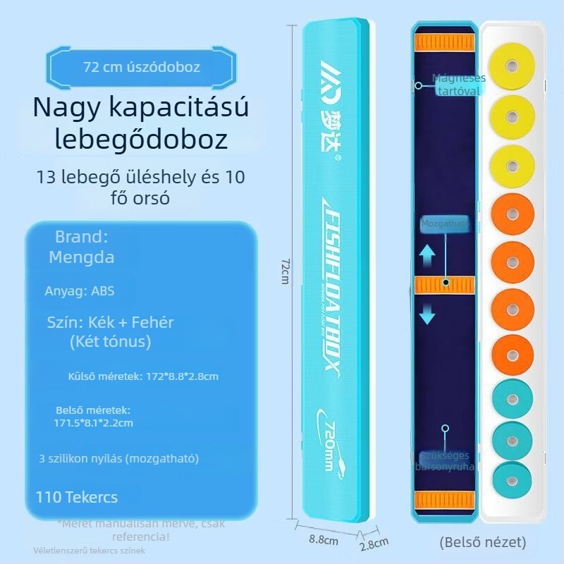 Menda úszódoboz és fő zsinór-tároló – 2 az 1-ben készlet, nagy kapacitás, anyag: viszkóz rost, eredet: Új-Zéland