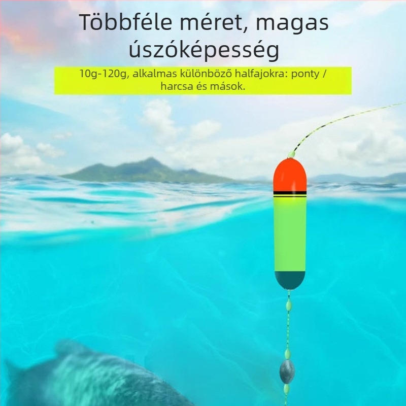 Vertikális sodrású horgászúszó – műanyag, Kínai eredet