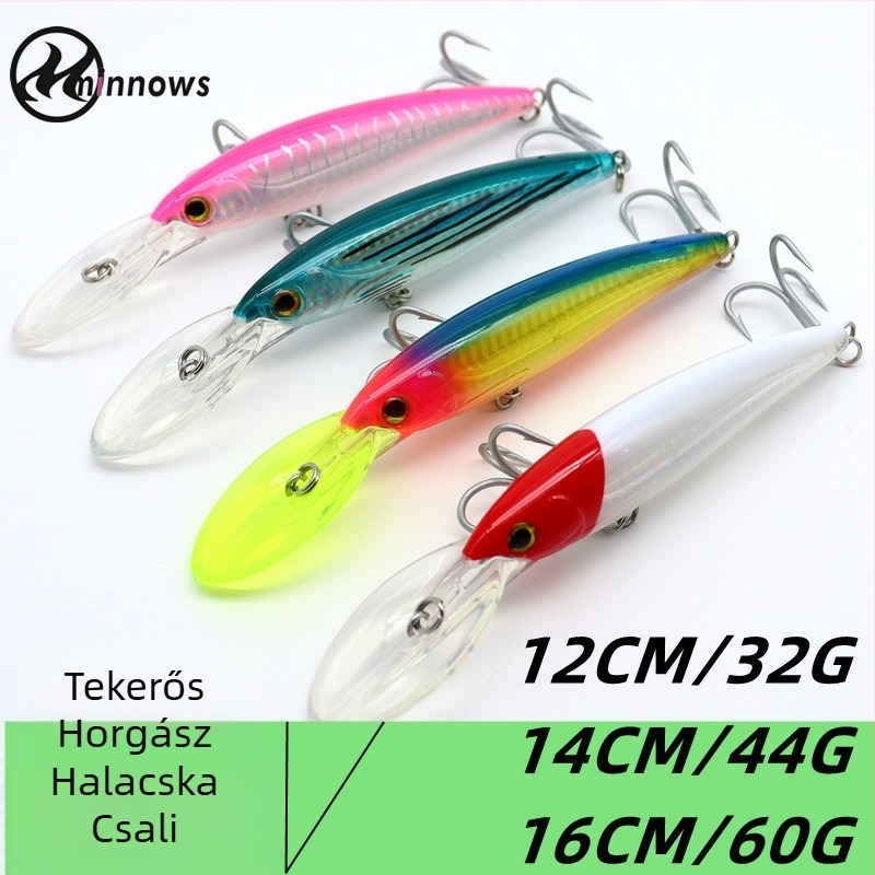Mingnuo ABS műanyagból készült imitációs csali tonhalhoz – 16 cm, 14 cm, 12 cm