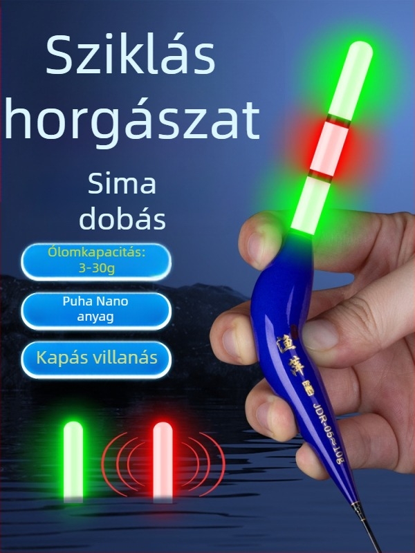Soft Nano úszó sziklához – csúszó úszó, hosszú dobásokhoz, LED világítású úszó