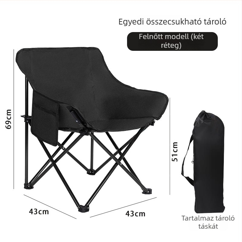 Moon Chair kemping összecsukható szék Elabedi — Oxford vászon; Forma: összecsukható szék; Márka: Elabedi