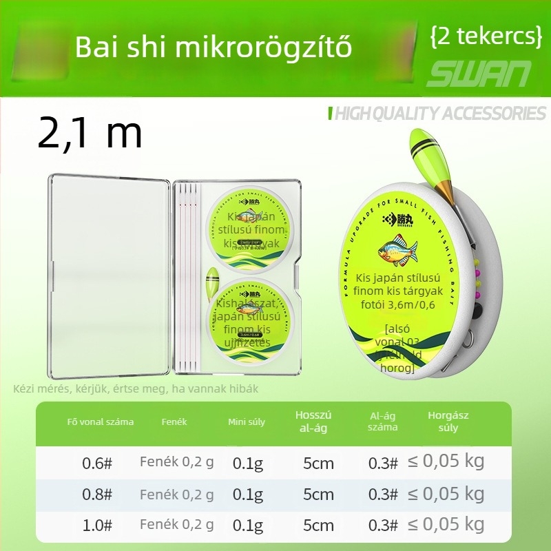 Japán stílusú folyóvízi horgászati vonal készlet egy horoggal, nylon