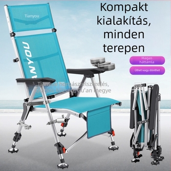 Horgász szék, európai stílusú, összecsukható, hordozható, minden terepen — szénacél, Tianyou