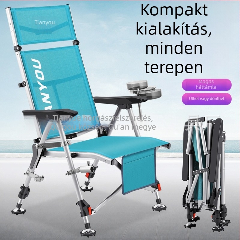 Horgász szék, európai stílusú, összecsukható, hordozható, minden terepen — szénacél, Tianyou