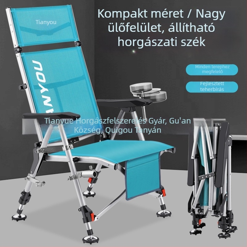 Horgász szék, európai stílusú, összecsukható, hordozható, minden terepen — szénacél, Tianyou