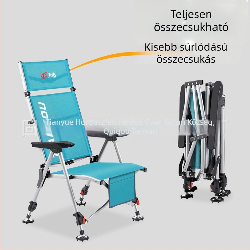 Horgász szék, európai stílusú, összecsukható, hordozható, minden terepen — szénacél, Tianyou