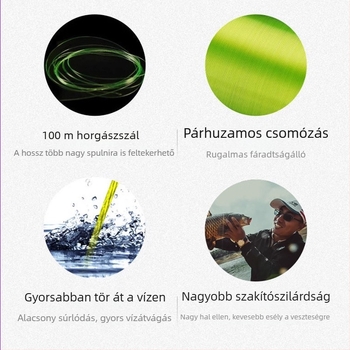 PE fő damil - 8 szálú, rendkívül sima, süllyedő, 100 m