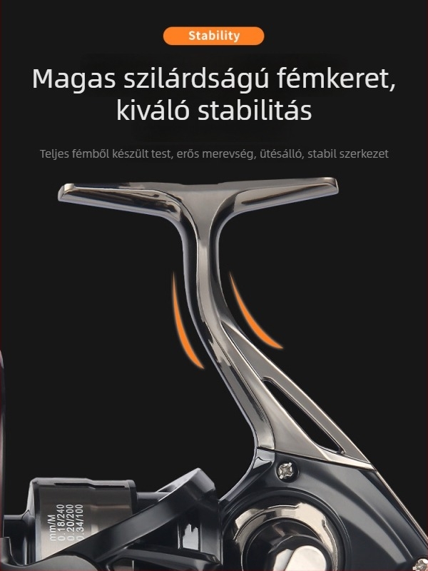 HAUT TON teljesen fémből készült spinning orsó, hosszú dobásokhoz tengeri horgászathoz, sós vízálló