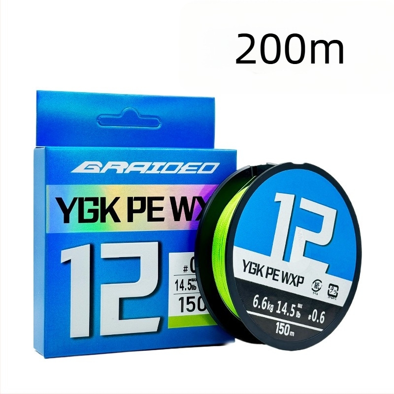12 szálas PE főzsinór horgászfelszereléshez, rendkívül sima, 10–100 lb, ygk pe wxp