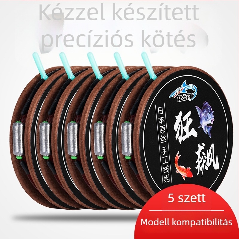 Teljes horgászsor készlet: fő damil és előke, megerősített húzóerő
