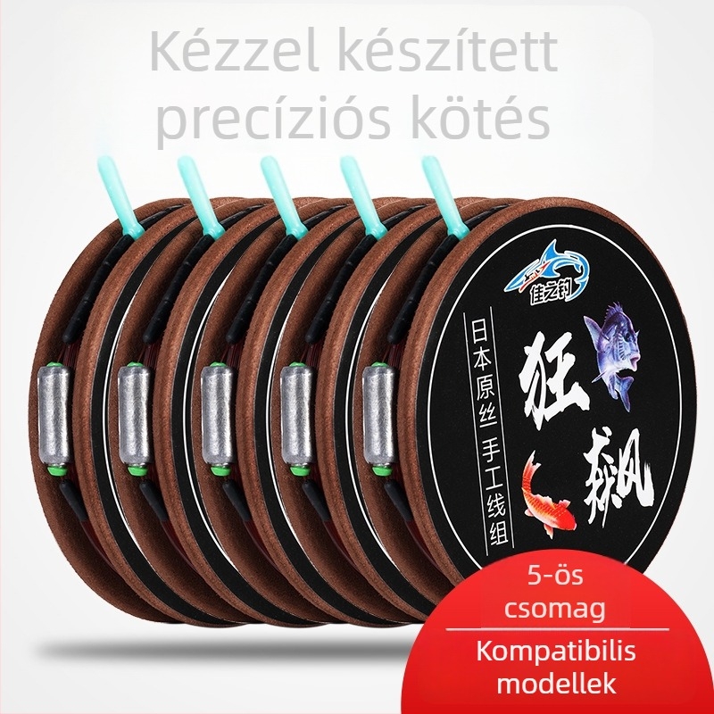 Teljes horgászsor készlet: fő damil és előke, megerősített húzóerő