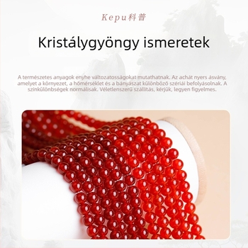 DIY ékszerkészítéshez való kiegészítők agátból, gyöngyházfényű felület, 2025 nyár, friss és édes stílus