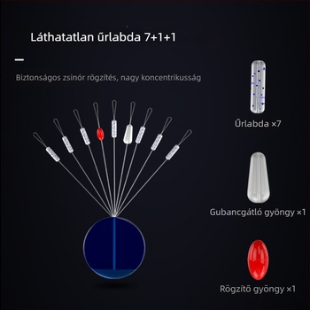 Jia Diaoni Ultra-Szoros Space Beans Szilikon Horgász Készlet – Magas Minőségű Ólomos Sinker, Plút Ülő és Teljes Kiegészítő Készlet