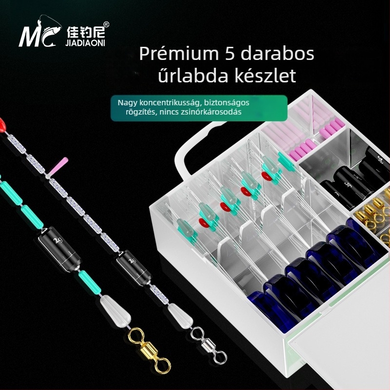 Jia Diaoni Ultra-Szoros Space Beans Szilikon Horgász Készlet – Magas Minőségű Ólomos Sinker, Plút Ülő és Teljes Kiegészítő Készlet