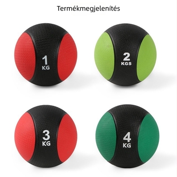 Gumi orvosi labda, szilárd, kettős fogantyúval (Specifikációk: Anyag: Gumi; Felfújható: Igen; Feldolgozás testreszabása: Igen; Licencelt magán címke: Igen)
