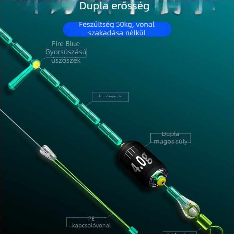 Szilikon úszó üléses fő damil-készlet és space beans — Anyag: selyem virág; Eredet: Egyéb