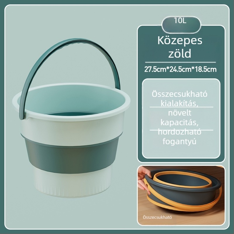 Összecsukható vödör kültérre - hordozható PP műanyag vödör, Xin cong, 2023-ban bevezetve, 0,1 kg