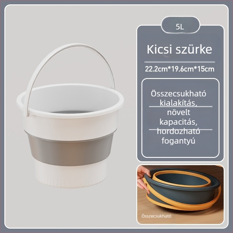 Összecsukható vödör kültérre - hordozható PP műanyag vödör, Xin cong, 2023-ban bevezetve, 0,1 kg