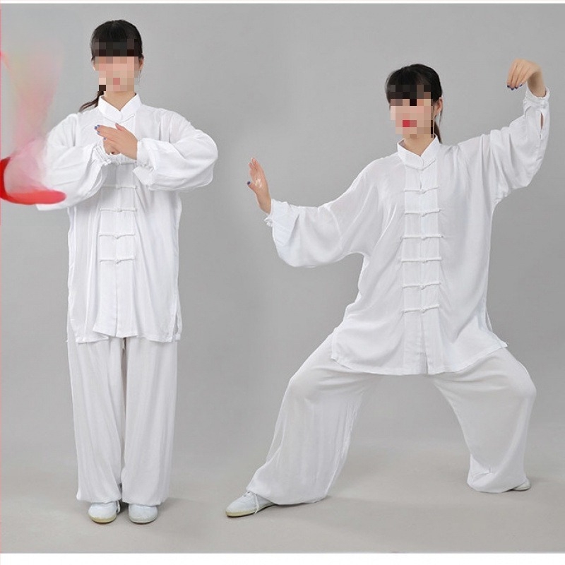 Tai Chi ruha tavasz–nyárra — lélegző hosszú ujjú bemutatóruha férfiak és nők számára