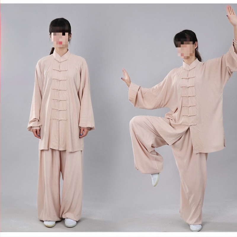 Tai Chi ruha tavasz–nyárra — lélegző hosszú ujjú bemutatóruha férfiak és nők számára