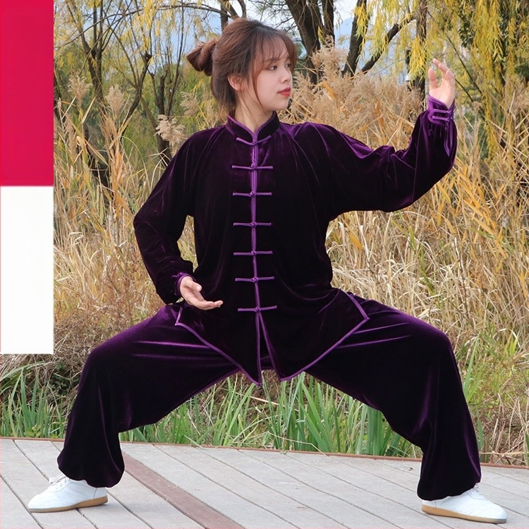 Tai Chi ruha őszi–téli melegítésre, uniszex felnőtt csoportos öltözet, 92% poliészter szintetikus rost keverék, bélés 92% poliészter.