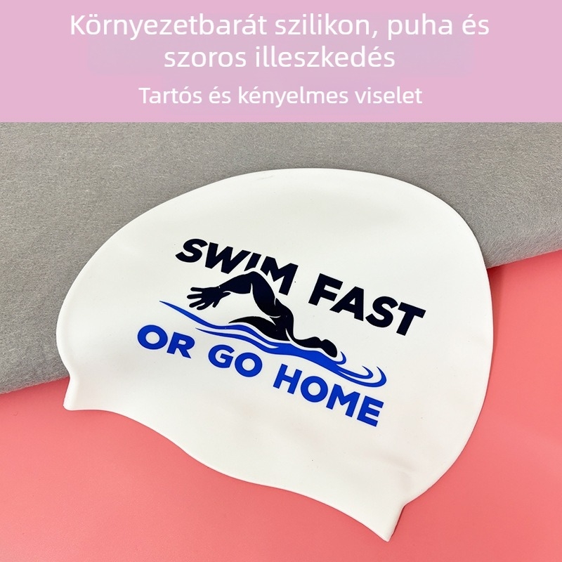 Felnőtt szilikon úszósapka nyomtatott mintával, úszáshoz és vízisportokhoz, Guangdong eredetű